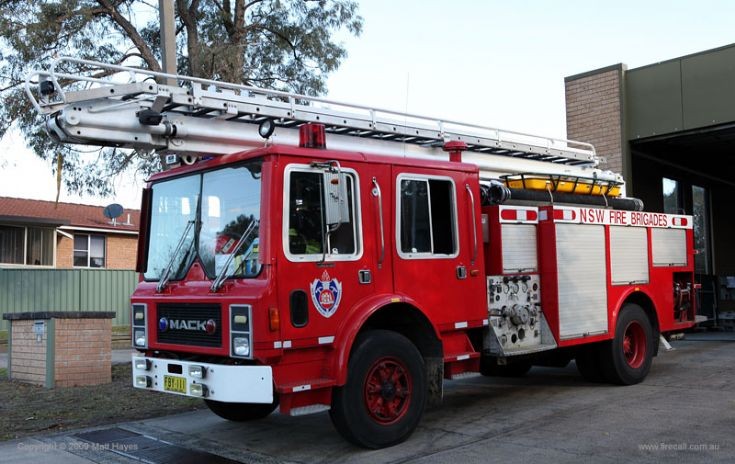 New South Wales Fire Brigade Mack Aerial Pumper