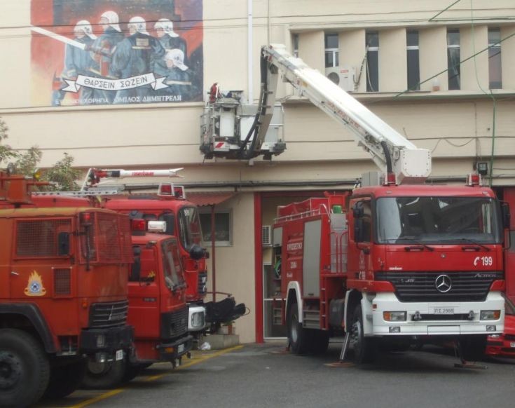 Some  Fire Engines in  Fire Station