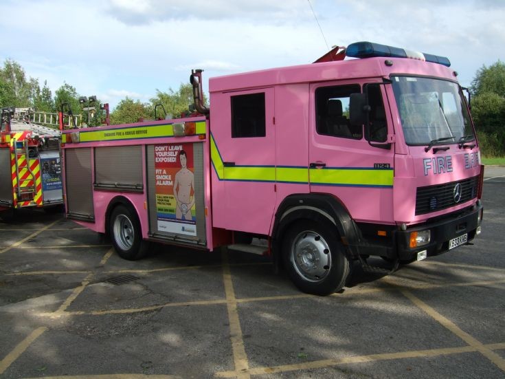 Pink Fire Engine Cheshire Fire & Rescue Service