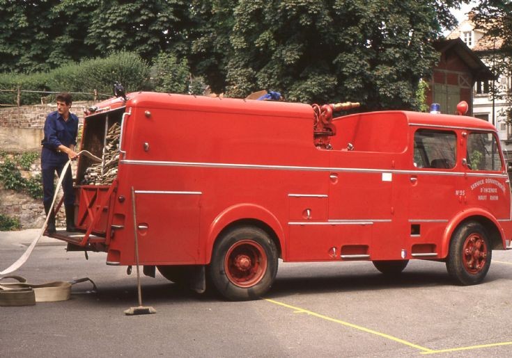 Sapeur Pompiers Colmar 68 Berliet Hoselayer