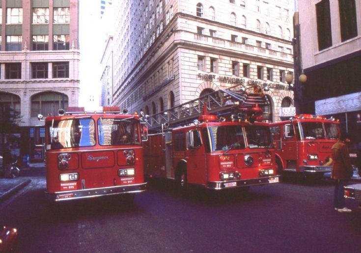 New Orleans USA pumpers and ladder
