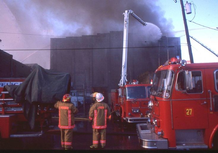Photo of New Orleans FD in action in 1989