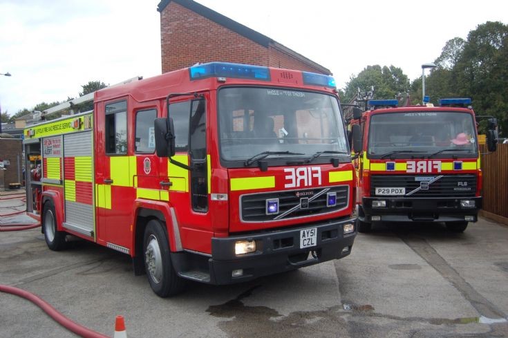 Suffolk Fire Service appliances Volvo