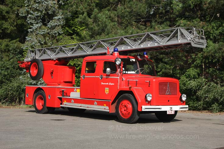 Feuerwehr Eupen Magirus 150D11 ladder