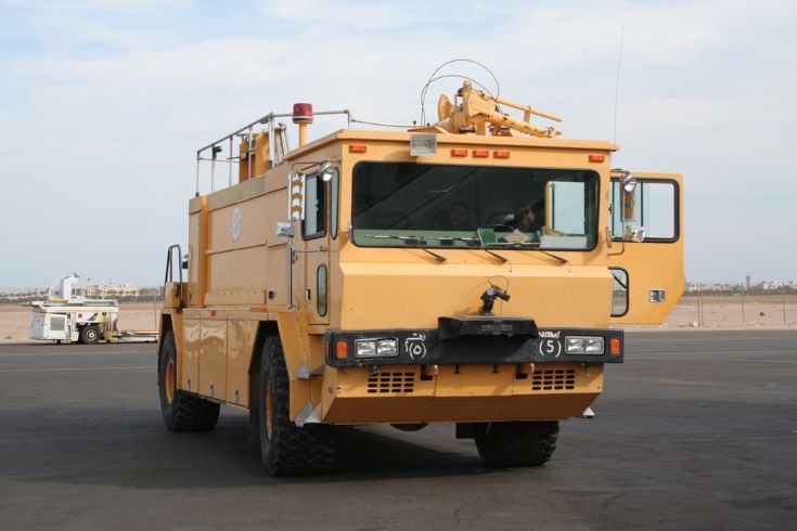 Oshkosh T-1500 fire engine at Hurghada airport