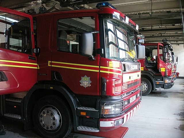 Hull central fire station line up .