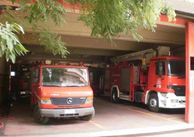 Line up at 3rd Fire Station Thessaloniki city