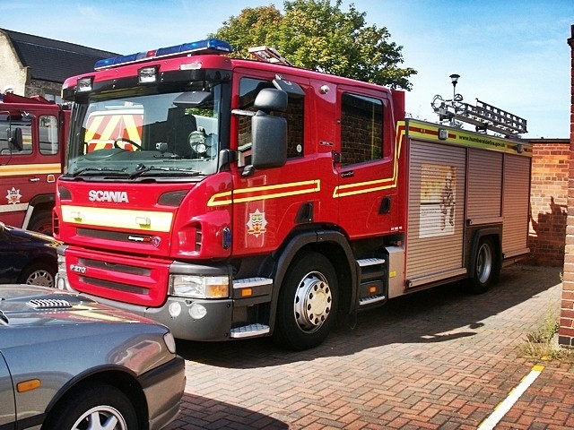 Hull central fire station rear yard 11/9/2009.