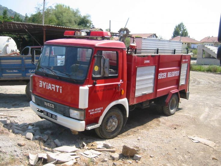 Iveco fire engine Gocek Fire station