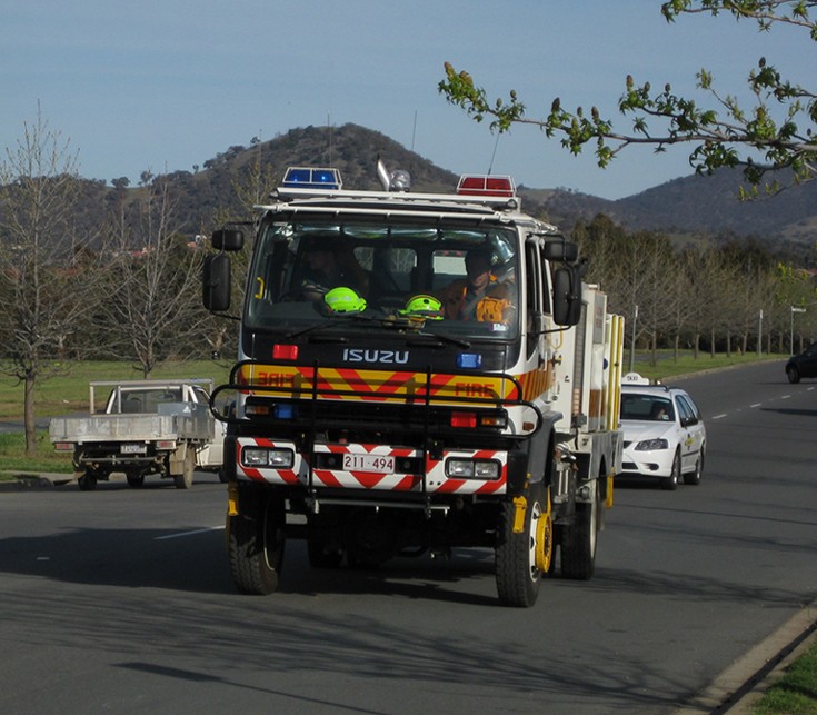 ACTRFS Isuzu CAFS tanker, Canberra