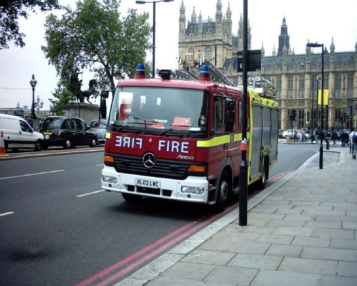 London Fire brigade Mercedes Atego
