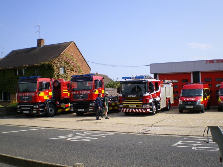 West Sussex Fire Appliance Lineup at Worthing