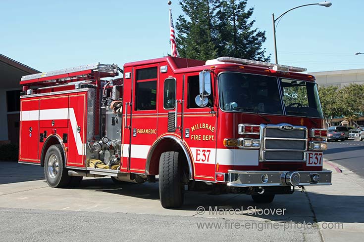 Millbrae CA Fire department Engine 37