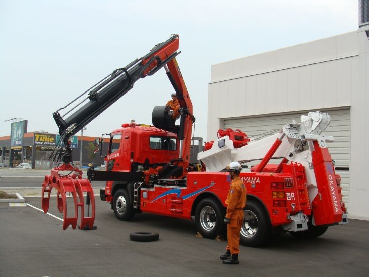 Fire Engines Photos Okayama Fire Department Crane Japan