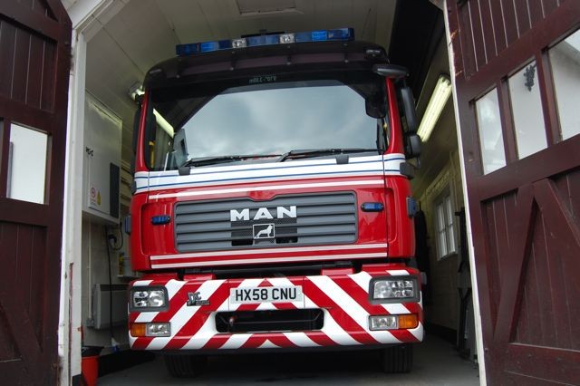MAN inside at Keymer Fire station