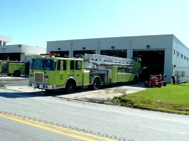 Shot of City of Atlanta Fire Rescue Truck 41