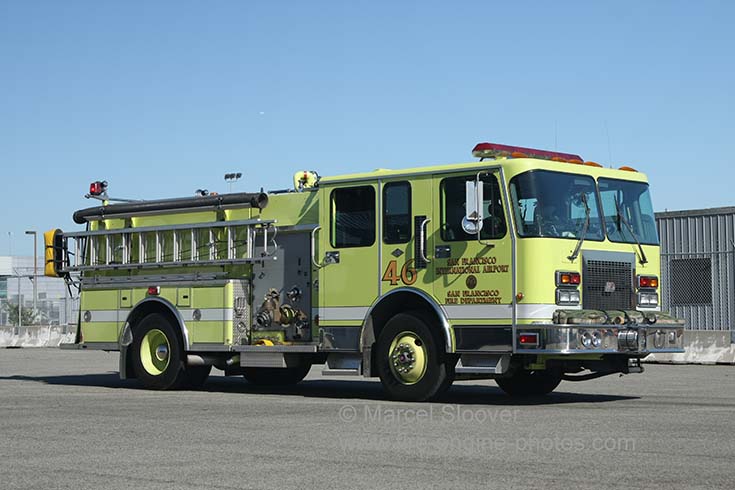 San Francisco Airport Fire department Spartan pump