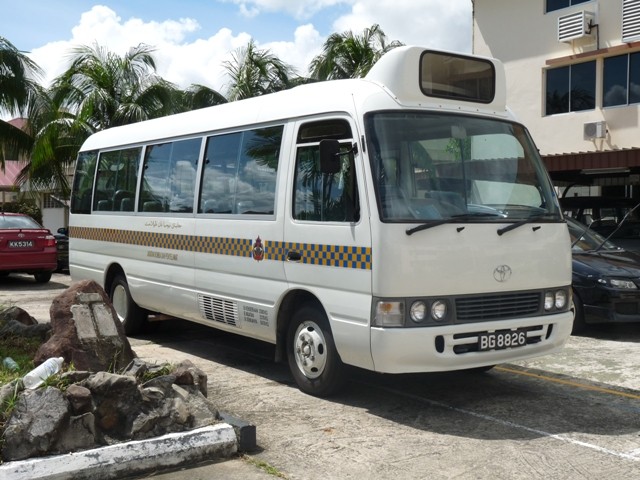 Toyota Coaster bus Brunei