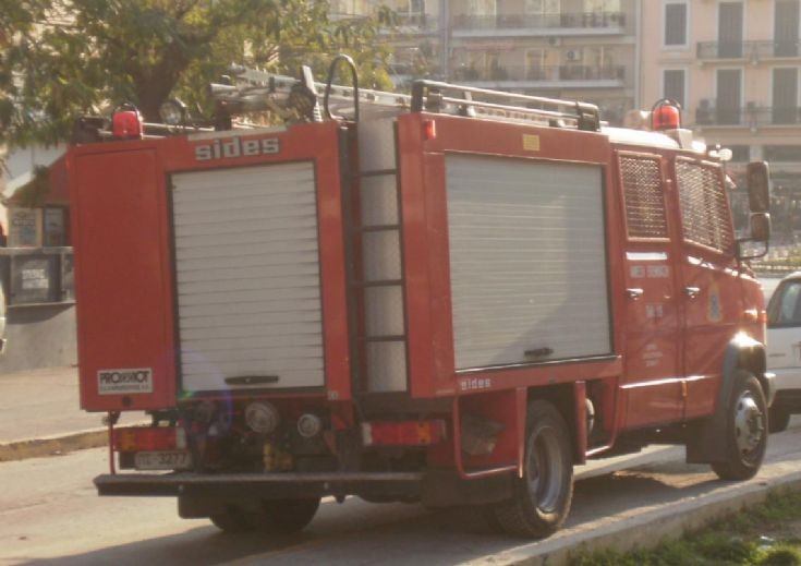 Patrol fire engine in Thessaloniki