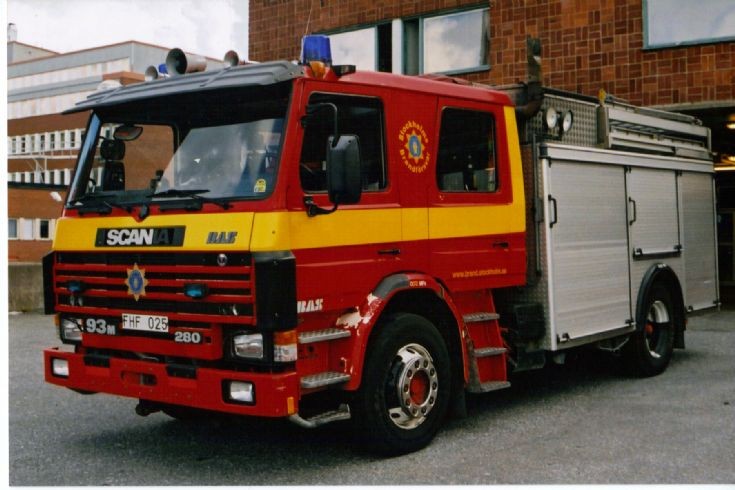 Scania 93M-260/Kaross. Stockholms Brandvorsvar