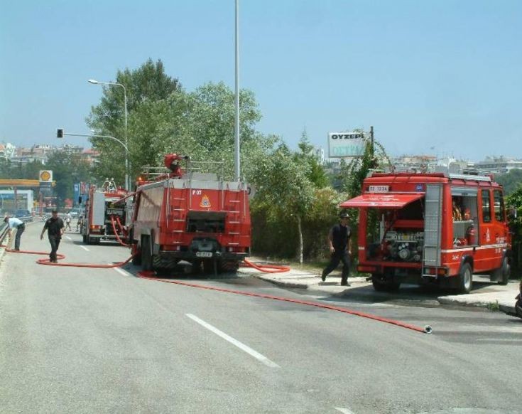 Kavala's fire engines in action