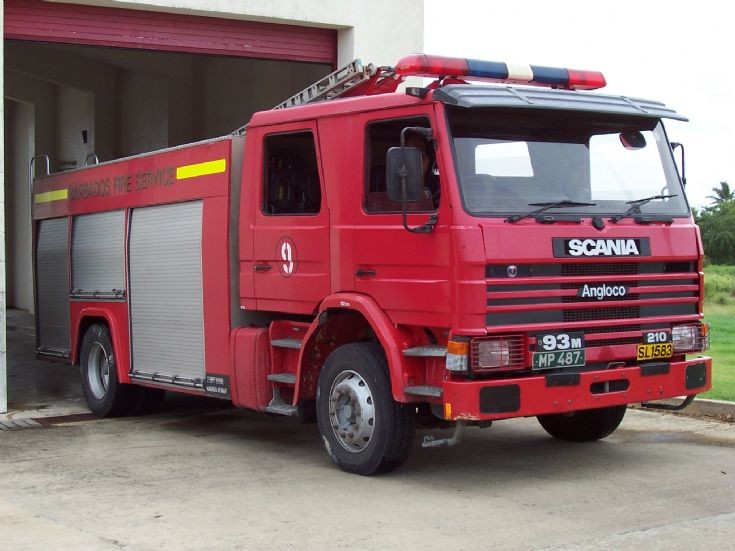 Barbados Fire Service Scania Angloco WrL