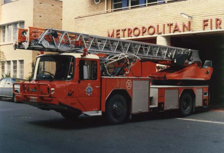Magirus-Iveco low turntable ladder from Melbourne