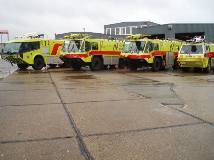 Norwich Airport fire service line up