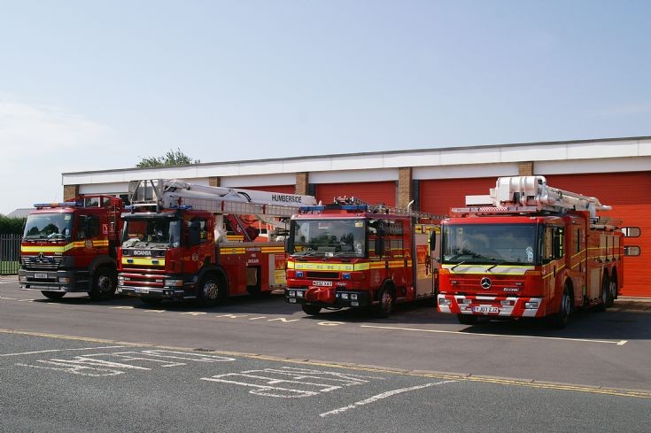 Line Up at Grimsby Fire Station 