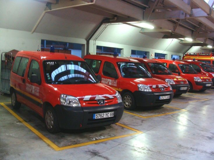 Colmar Fire Department Peugeot fleet