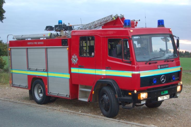 Norfolk Fire Service Mercedes Water Tender
