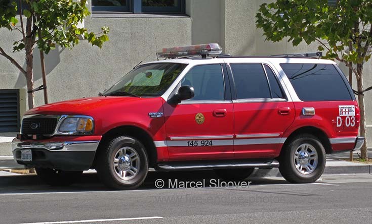 SF Fire department Ford Expedition
