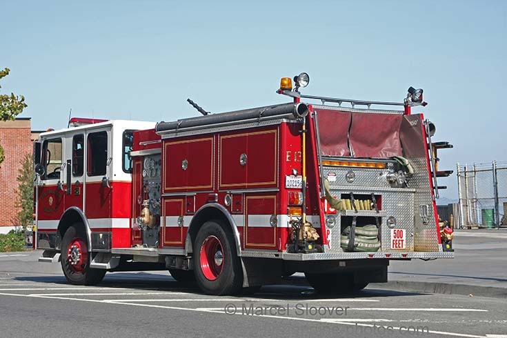 San Francisco Fire department engine 13 back