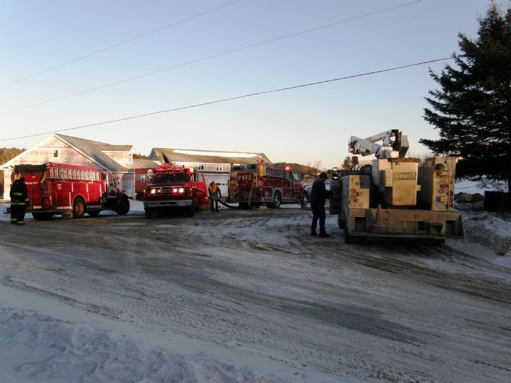 Winter in Canada - Industrial Garage Fire 6