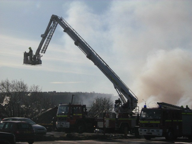 Aerial appliance at work