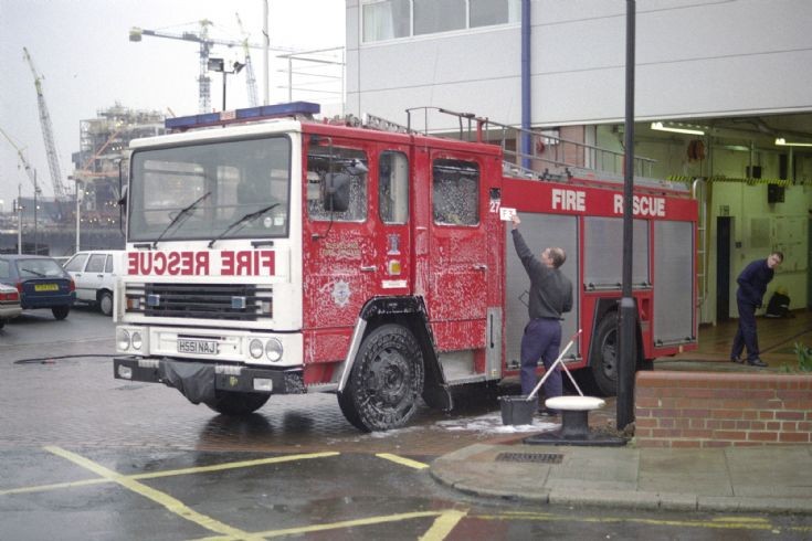 Dennis SS of Cleveland having a wash 1995.