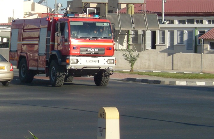Cyprus Larnaca MAN tank/forest truck