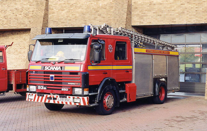 Lothian & Borders Fire brigade Scania watertender 