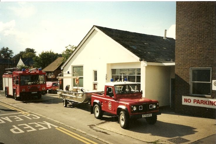 Land Rover, boat and Reynolds Boughton Brigadier
