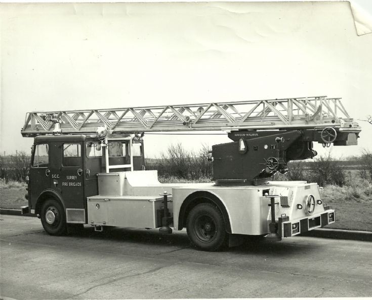 Dennis Magirus Turntable Ladder in 1970