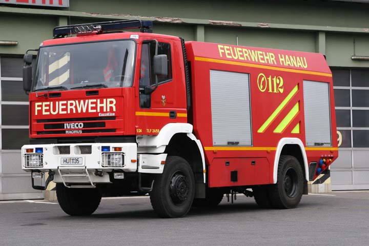 Fire brigade Hanau Germany watertender TLF 24/50