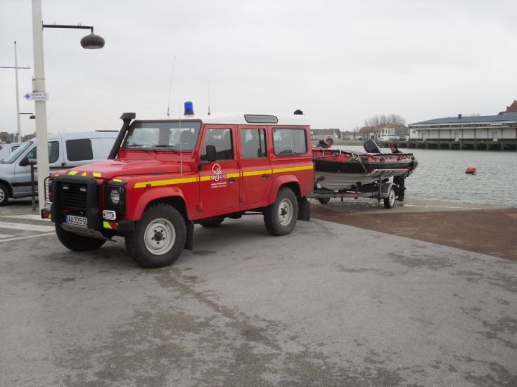 Land Rover and Rescue Boat, Gravelines.