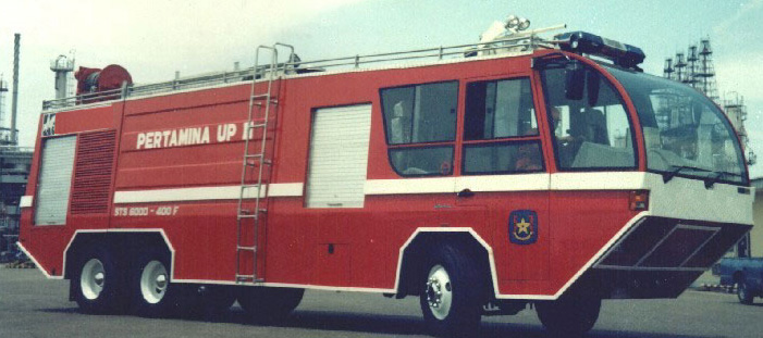 Unknown truck at Pertmanina oil refinery Indonesia