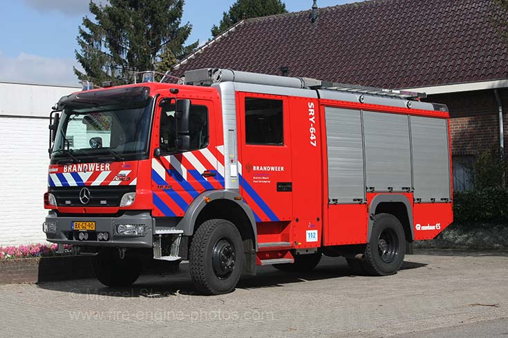 Brandweer Stramproy Mercedes Rosenbauer pump