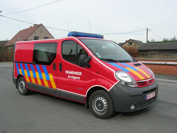 Fire brigade Avelgem Belgium Nissan 