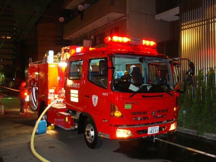 Tokyo Fire Department Hino Pumper on shout