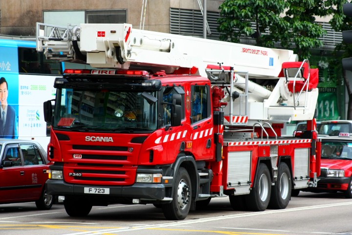 Scania P340 6X4 with Bronto Skylift F42RL