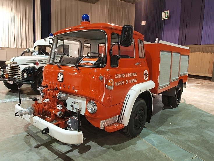 Bedford firetruck  at show in Belgium