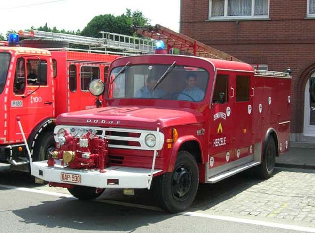 Fire Brigade Herzele Dodge oldtimer