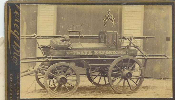 Horse drawn fire pump - cart